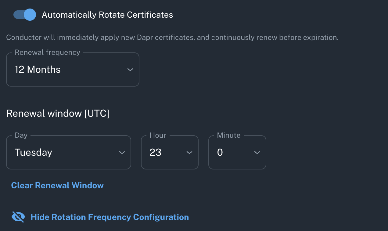 Cert rotation