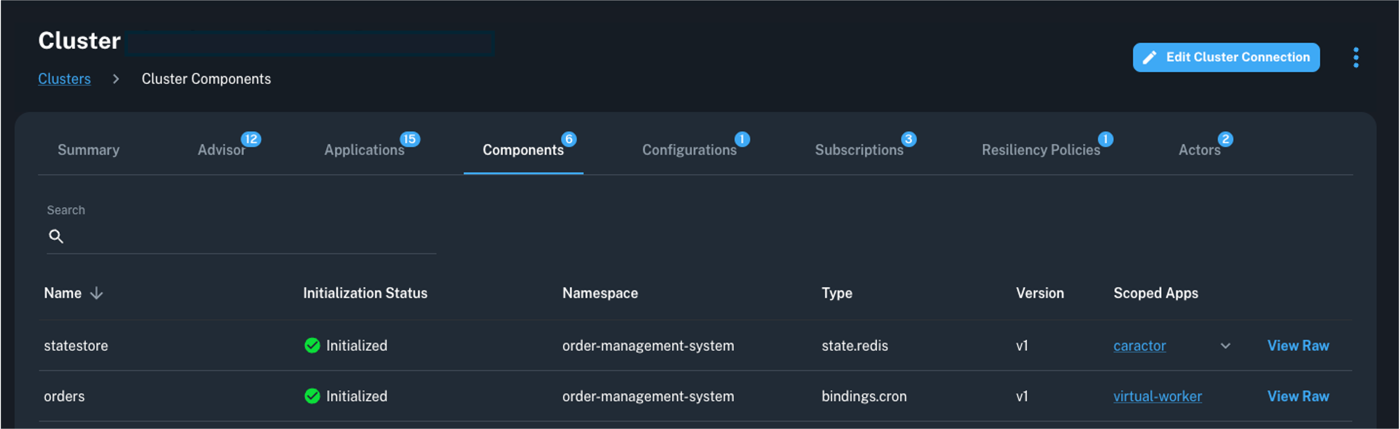 component list